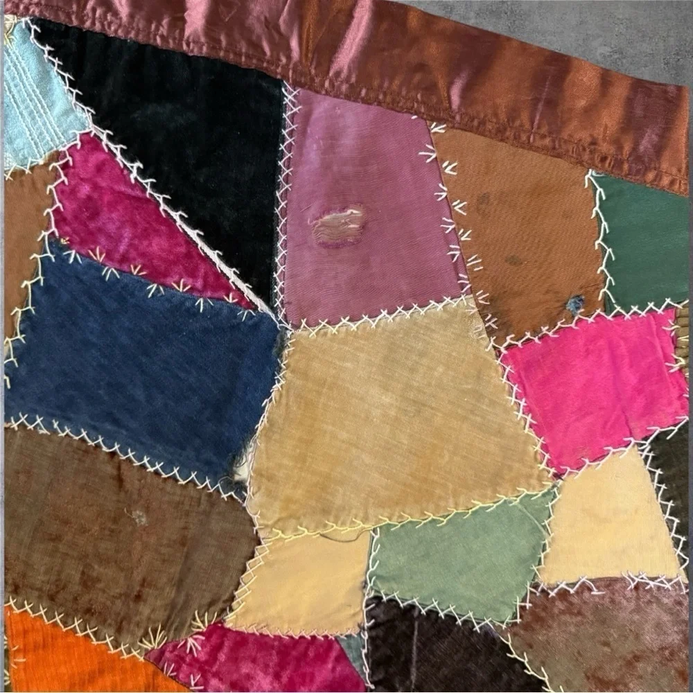 Antique American Crazy Quilt from the 1890’s